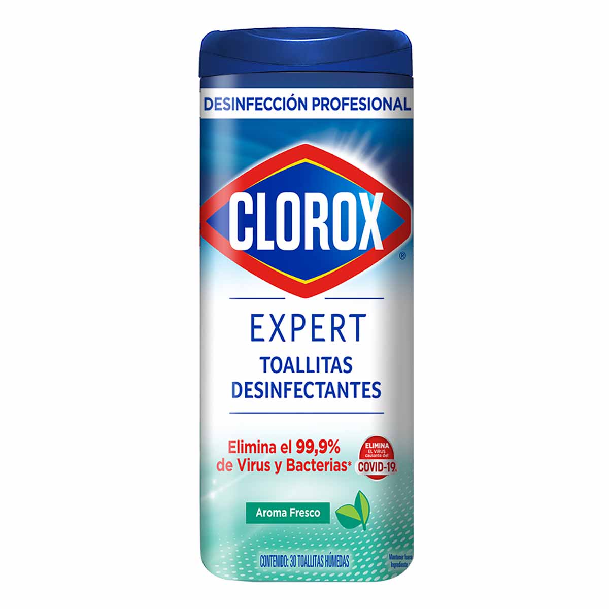 Toallas Desinfectantes Clorox Expert Fresh Canister de 30 Unidades
