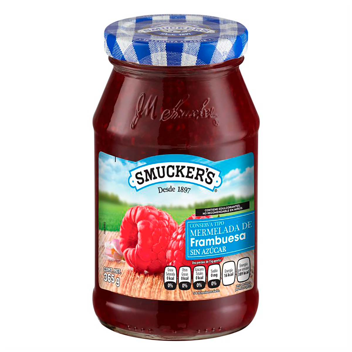 Mermelada Smuckers Frambuesa Sin Azúcar 365g Chedraui 2828