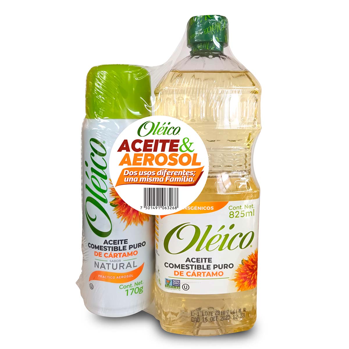 Aceite Oléico 825ml + Aceite Aerosol Oléico 170g | Chedraui