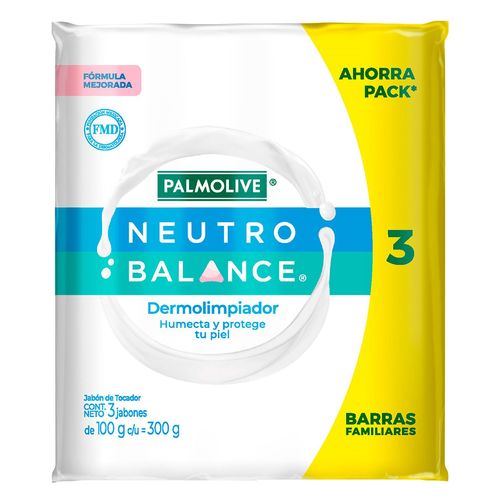 Jabón de Tocador Neutro Balance 3 Barras de 100g