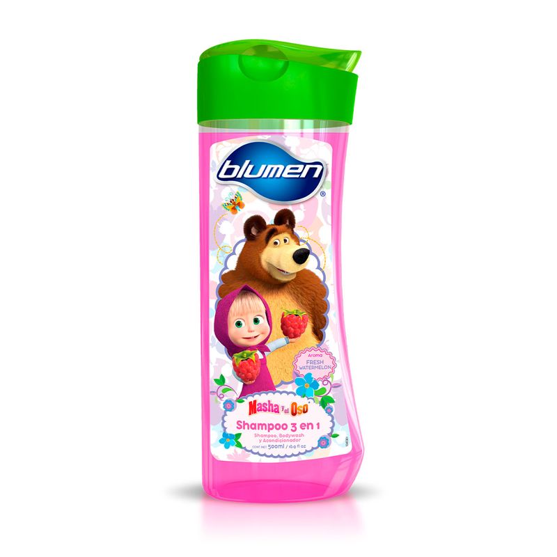 Shampoo Infantil Blumen Masha y el Oso Watermelon 500ml Chedraui