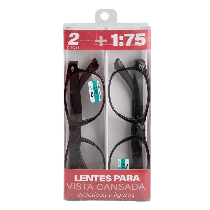 Lentes Vista Cansada Duo 175 Varios 1.75 Chedraui