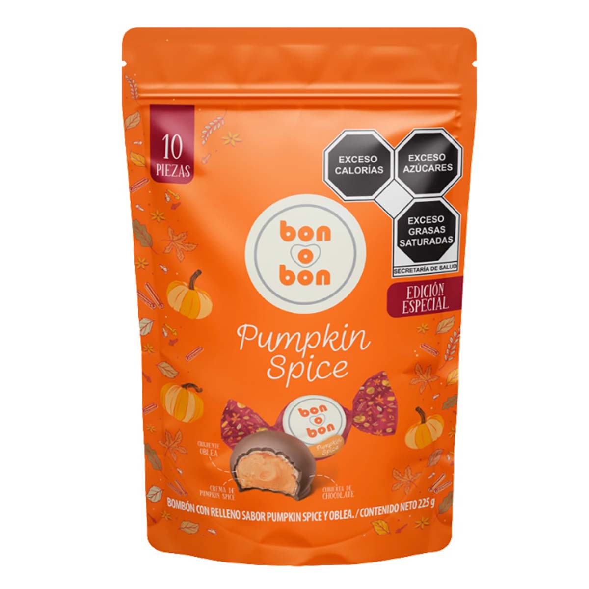 Chocolates Bon O Bon Pumpkin Spice 150g | Chedraui