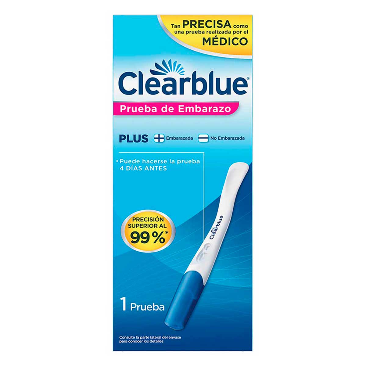 Prueba de Embarazo Clear Blue Plus 1 Pieza Chedraui