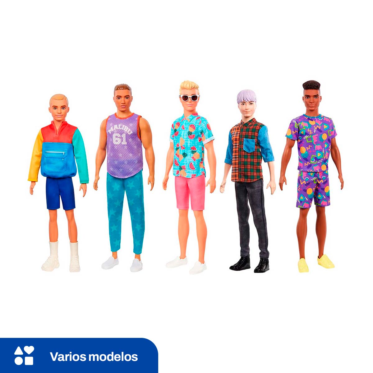 Munec Barbie Ken Fashionistas Chedraui