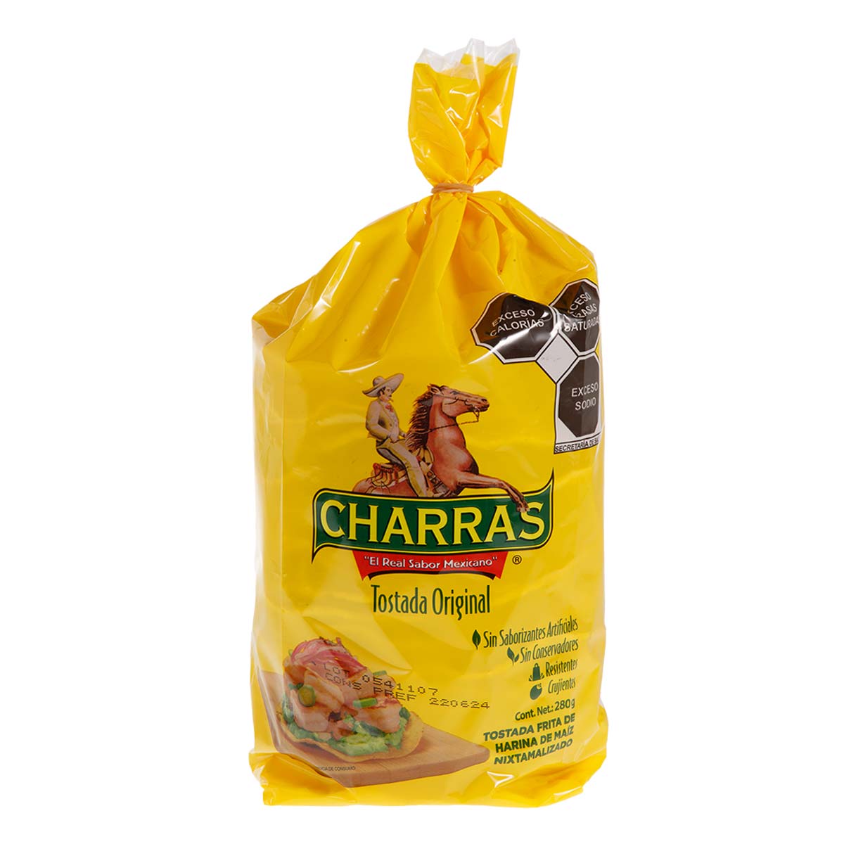 Tostadas Charras Amarilla 280g | Chedraui