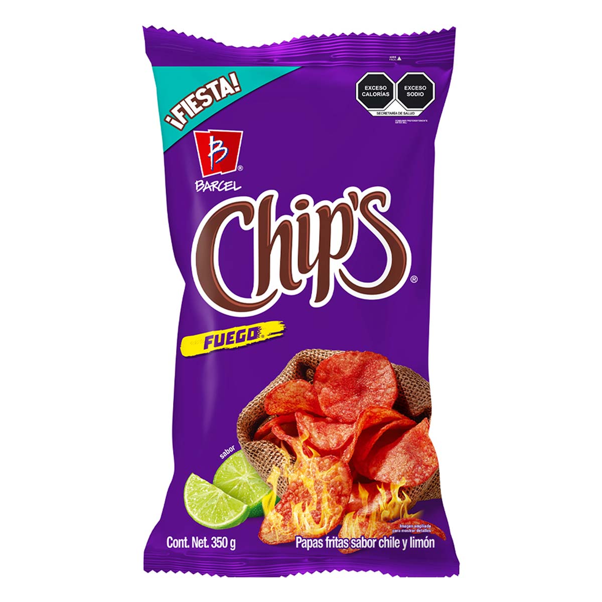 Papas Barcel Chips Fuego 350g | Chedraui