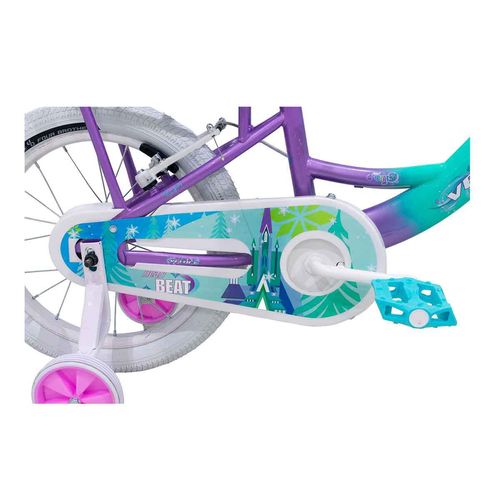 Bicicleta Infantil Veloci para Niña 16R 1V Freno Contrapedal Turqueza Heart Beat