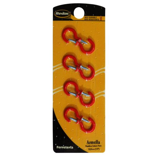 Armella Plastificada Redac 22mm (7/8 Pulgada) 8 Piezas.
