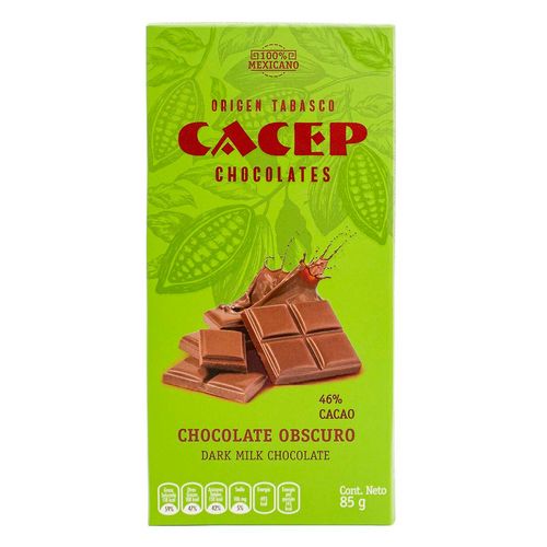Barra de Chocolate con 46% de Cacao 85g