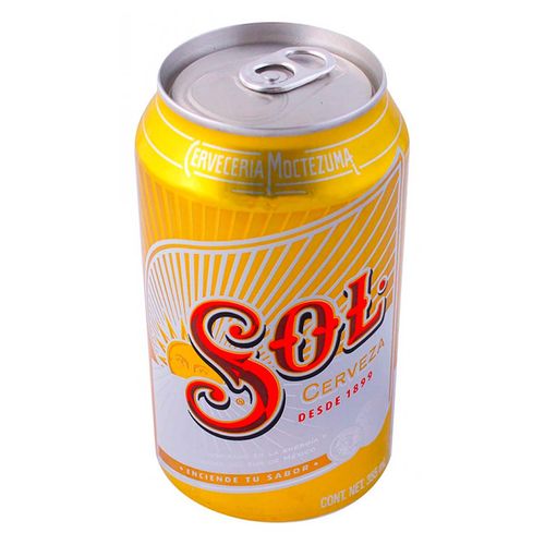 Cerveza Clara Sol 6 Latas 355ml