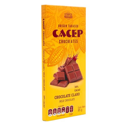 Barra de Chocolate con 38% Cacao 85g