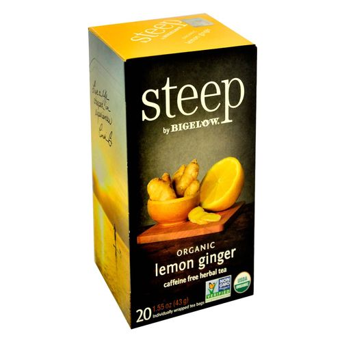 Té Bigelow Steep Hierbas Jengibre y Limón 43 g