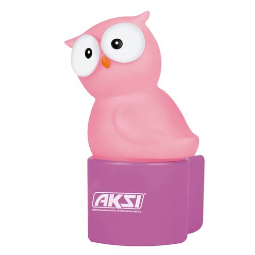 Luz Noche Aksi BÃºho Rosa 119103 Con Sens