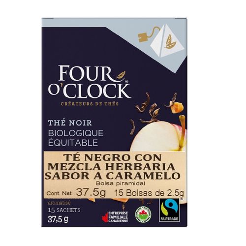 Té Negro con Mezcla Herbaria sabor a Caramelo Four O'clock 37.5g