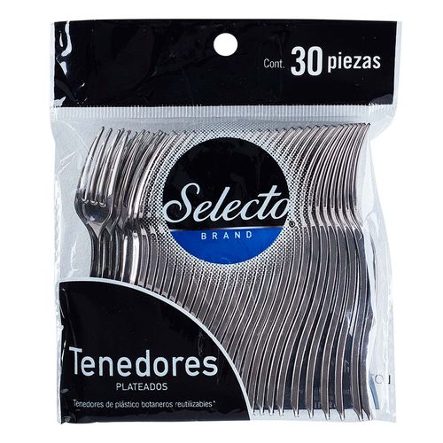 Tenedores Desechables Selecto Brand Premium Botaneros 30 Tenedores