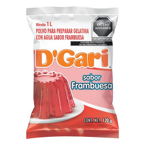 Gelatina D'Gari Frambuesa 120g