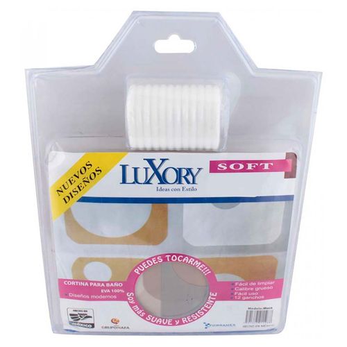 Cortina para Baño Luxory Eva Soft Moca 180X180cm
