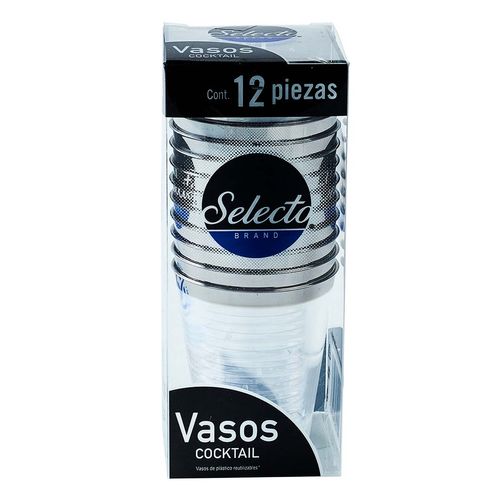 Vasos Desechables para Cocktail Selecto Brand Premium 12 Vasos