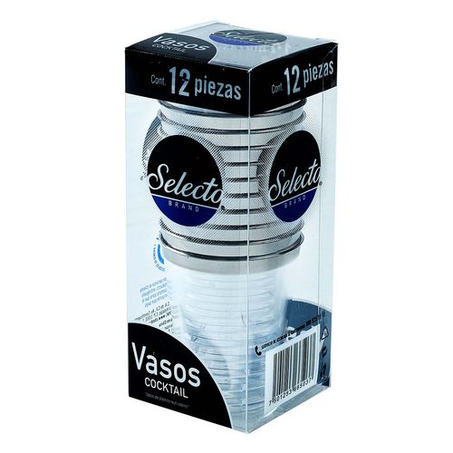 Vasos Desechables para Cocktail Selecto Brand Premium 12 Vasos