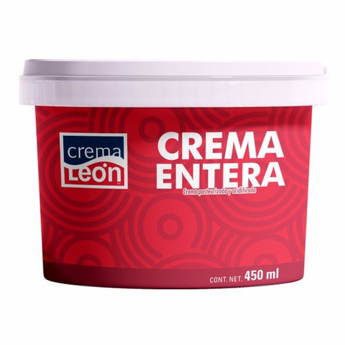 Crema Acida Entera León 450g
