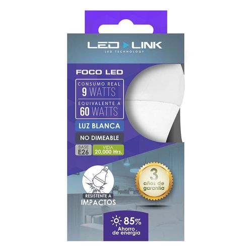Foco Led-link 9 Watts Luz Blanca