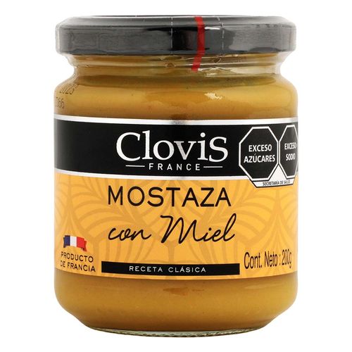 Mostaza Clovis Con Miel 200g