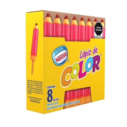 Paletas Heladas Nestlé Lápiz de Color 8 Piezas