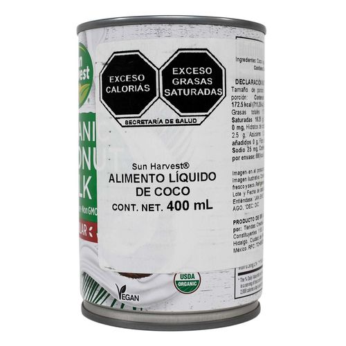 Leche Sun Harvest Coco Regular 400ml
