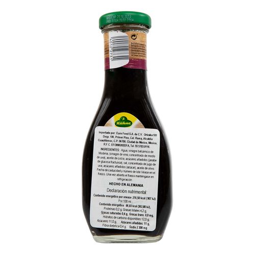 Aderezo Kuhne Balsámico 250ml