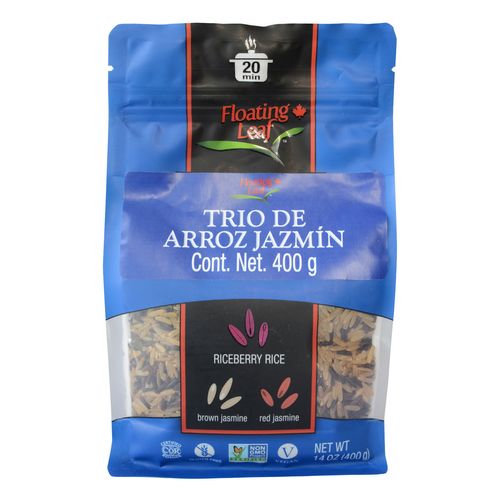 Trío de Arroz Jazmín Floating Leaf 400g