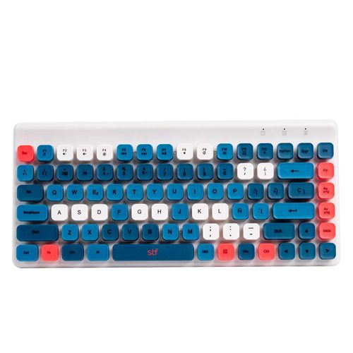 Teclado y Mouse STF Inalámbrico Azul ST-A93478