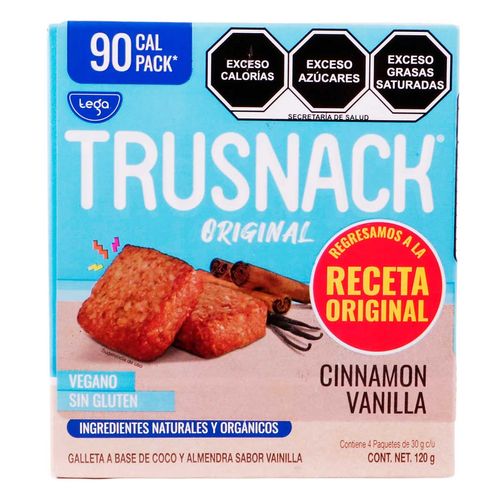 Galletas Trusnack Cinnamon 120g