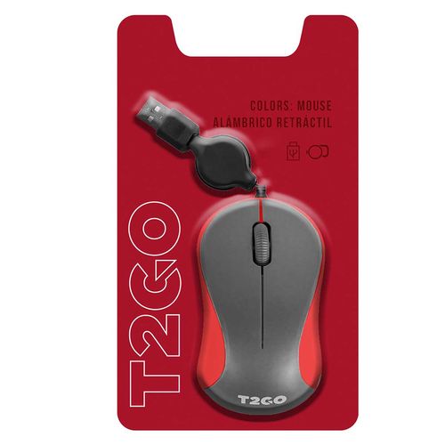 Color Mouse Alámbrico Retráctil TG-M32233