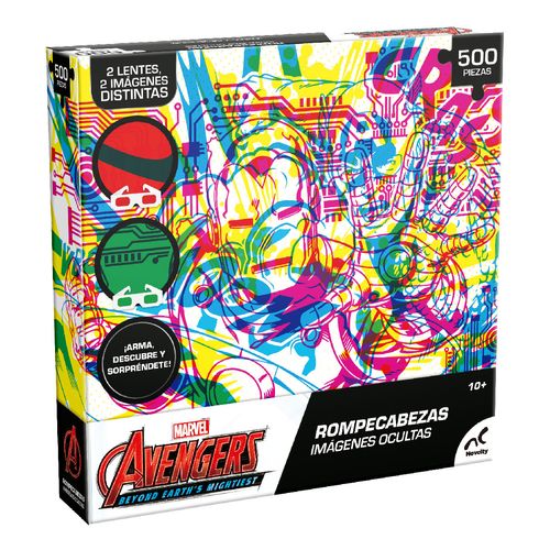 Rompecabezas Marvel Imagen Oculta Aveng