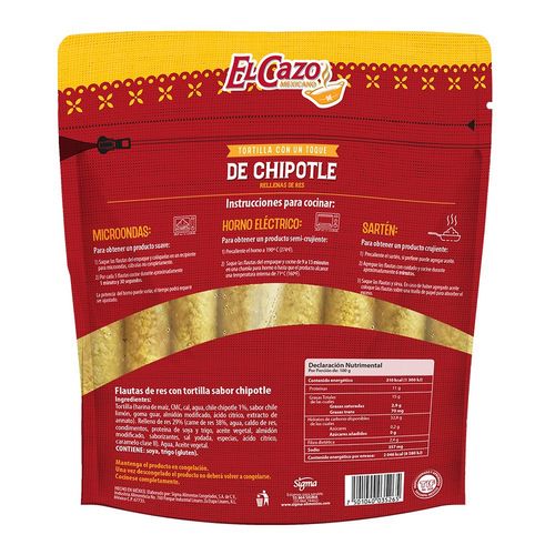 Flautas de Res con Chipotle El Cazo 22 Piezas 660g