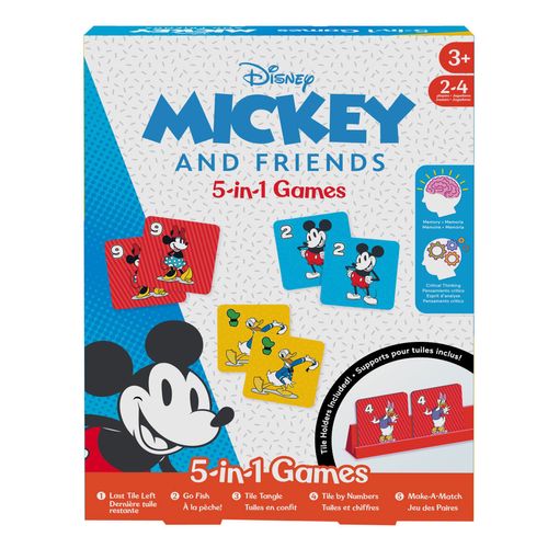 Mattel Games Prescolar Juego de Mesa Mickey Juego 5 en 1