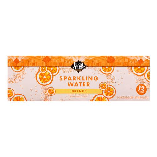Agua First Street Mimeral Naranja 355ml