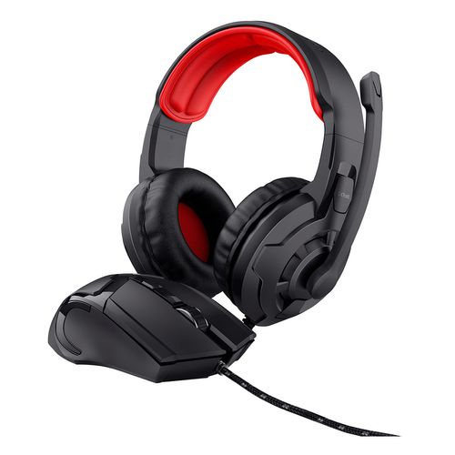 Combo Trust Diadema y Mouse para Gaming GXT 785 Negro