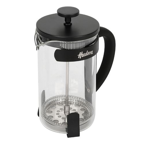 Cafetera Prensa Francesa Hudson Vidrio Acero Inoxidable Negro 800ml FR08