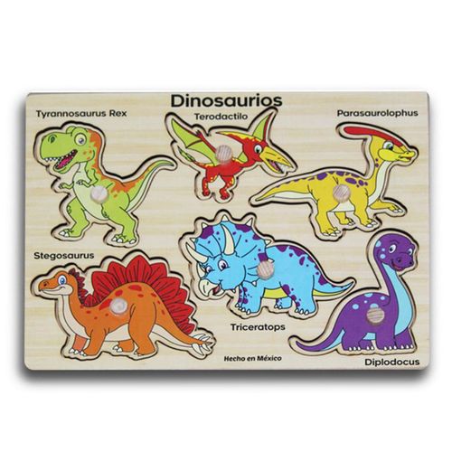 Rompecabezas de Dinosaurios  Roca Didacticos Esmeralda