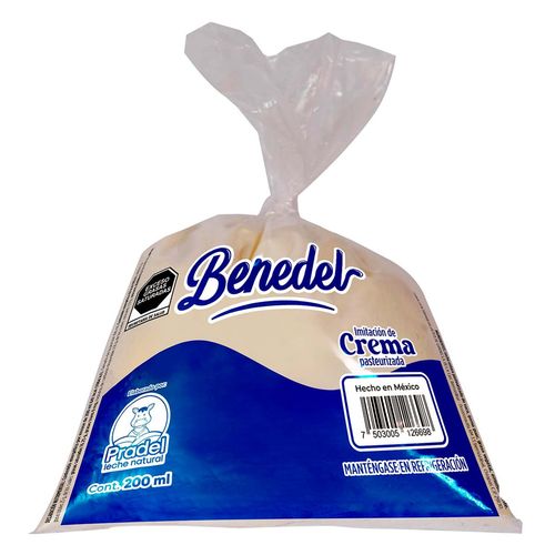 Crema Benedel Imitación Entera Natural 200ml