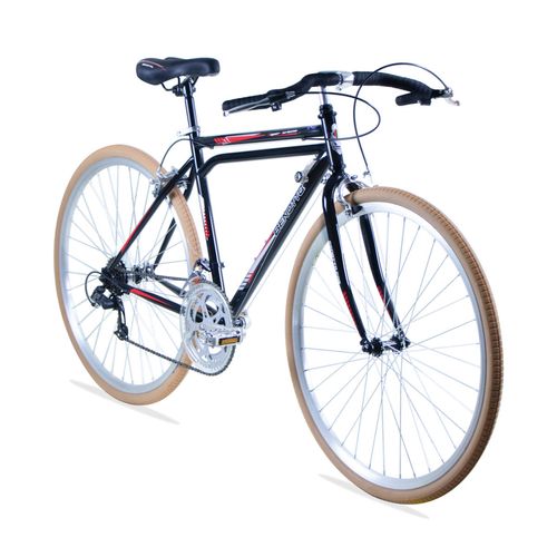 Bicicleta Benotto para Hombre R28 12V Acero Negro/Rojo Turismo Super Turismo