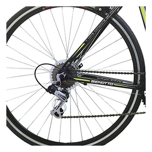 Bicicleta Benotto Unisex R700 14V Talla 51 Aluminio Negro/Amarillo Neón Ruta 570