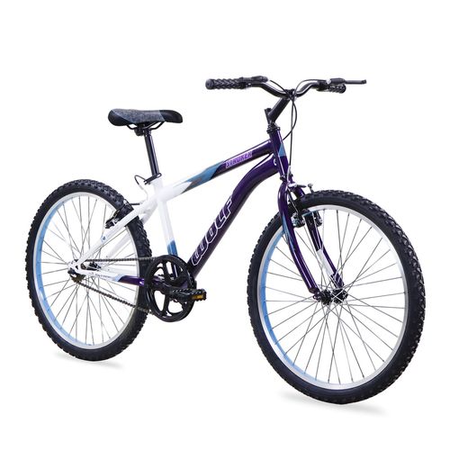 Bicicleta de Montaña Benotto para Hombre R24 1V Acero Morado/Blanco Wolf