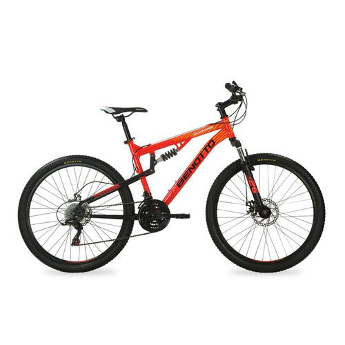 Bicicleta de Montaña Benotto para Hombre R26 21V Acero Naranja/Negro Blackcomb