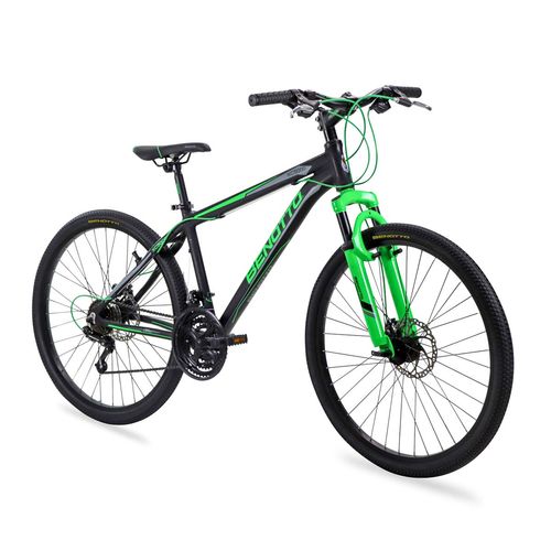 Bicicleta de Montaña Benotto Unisex R26 21V Talla Mm Aluminio Negro/Verde Xc-5000