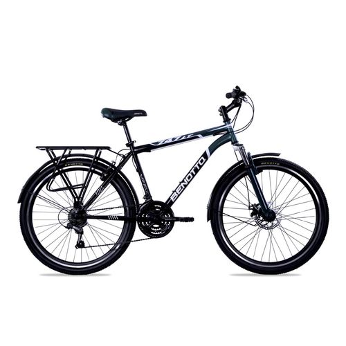 Bicicleta de Montaña Benotto para Hombre R26 21V Negro/Verde Oscuro 747