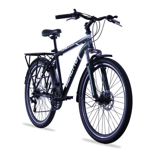 Bicicleta de Montaña Benotto para Hombre R26 21V Negro/Verde Oscuro 747