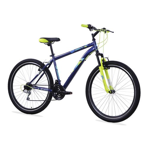 Bicicleta Benotto para Hombre R27.5 18V Acero Azul/Verde Limón Montaña Wolf